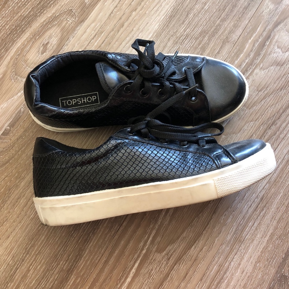 TOPSHOP Black Sneakers Sz. 37